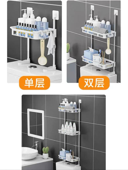 2-Tier Bathroom Storage Shelf – Space Saving Organizer