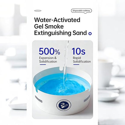 Disposable Foam Ashtrays – 25PCS 🚬🧼