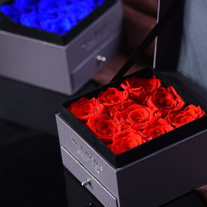 Video Box With 9 Eternal roses