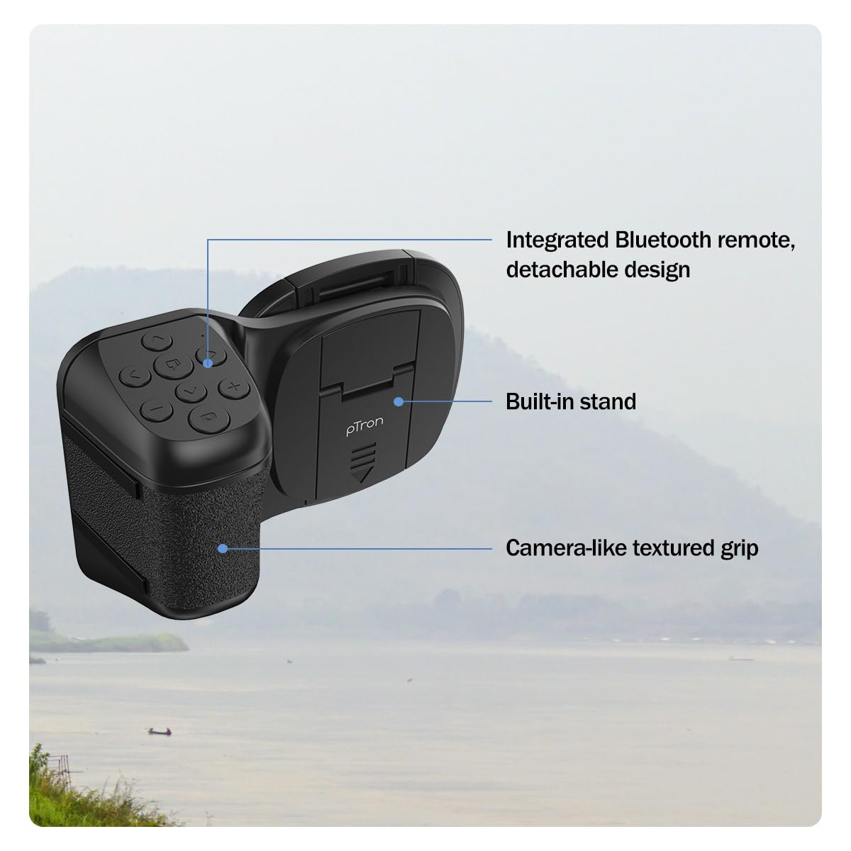 Phone Camera Grip Handle – Bluetooth Remote Shutter