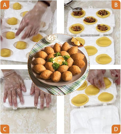Kibbeh Press Maker – 5-Cavity Meatball Mold 🥟✨
