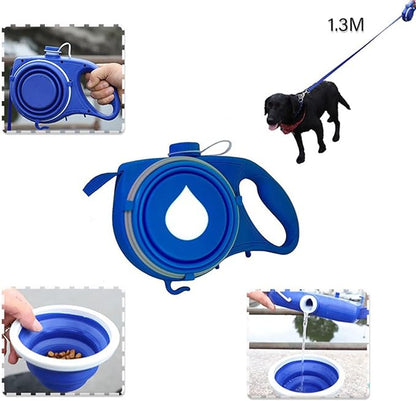 Dog Leash with Water Bottle & Bowl 🐶🐾💧