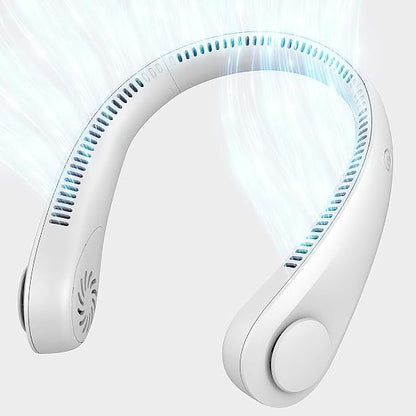 Bladeless Portable Neck Fan – 3 Speeds ❄️🌬️