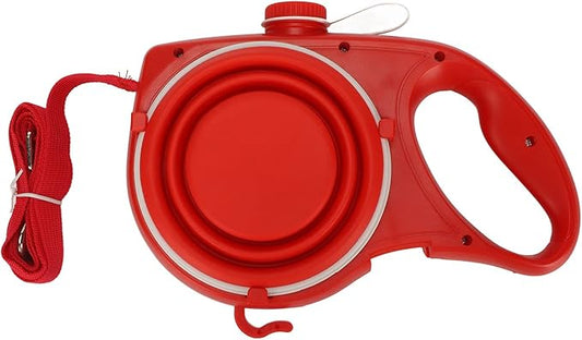 4-in-1 Retractable Dog Leash – Water Bottle & Bowl Set