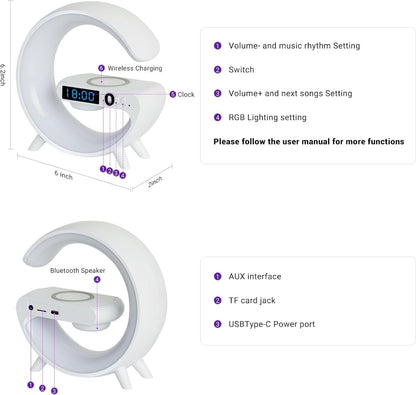 4 in 1 Wireless Charger Night Light Lamp