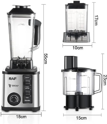 RAF 2600W Electric Blender + Chopper 3-in-1
