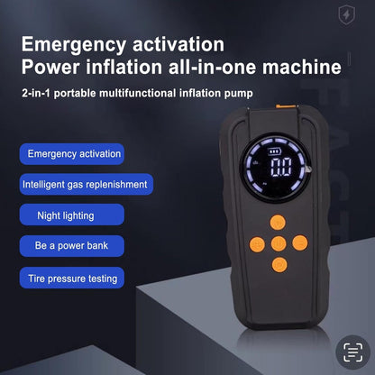 Inflatable Car Pump Jump Starter