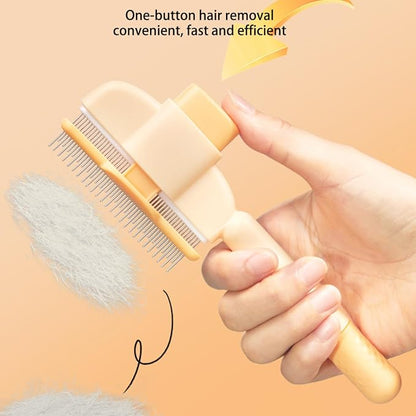 Self-Cleaning Pet Hair Comb 🐾✨