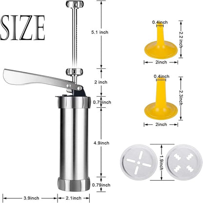 Stainless Steel Cookie Press & Churro Maker 🍪✨