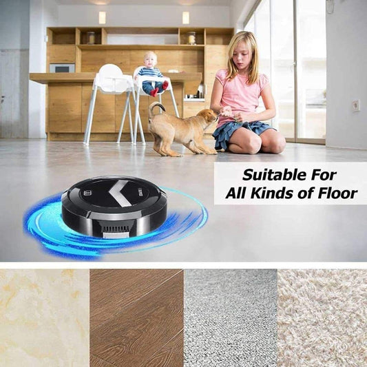 2-in-1 Mini Cleaning Sweeping Robot Suction & Mop