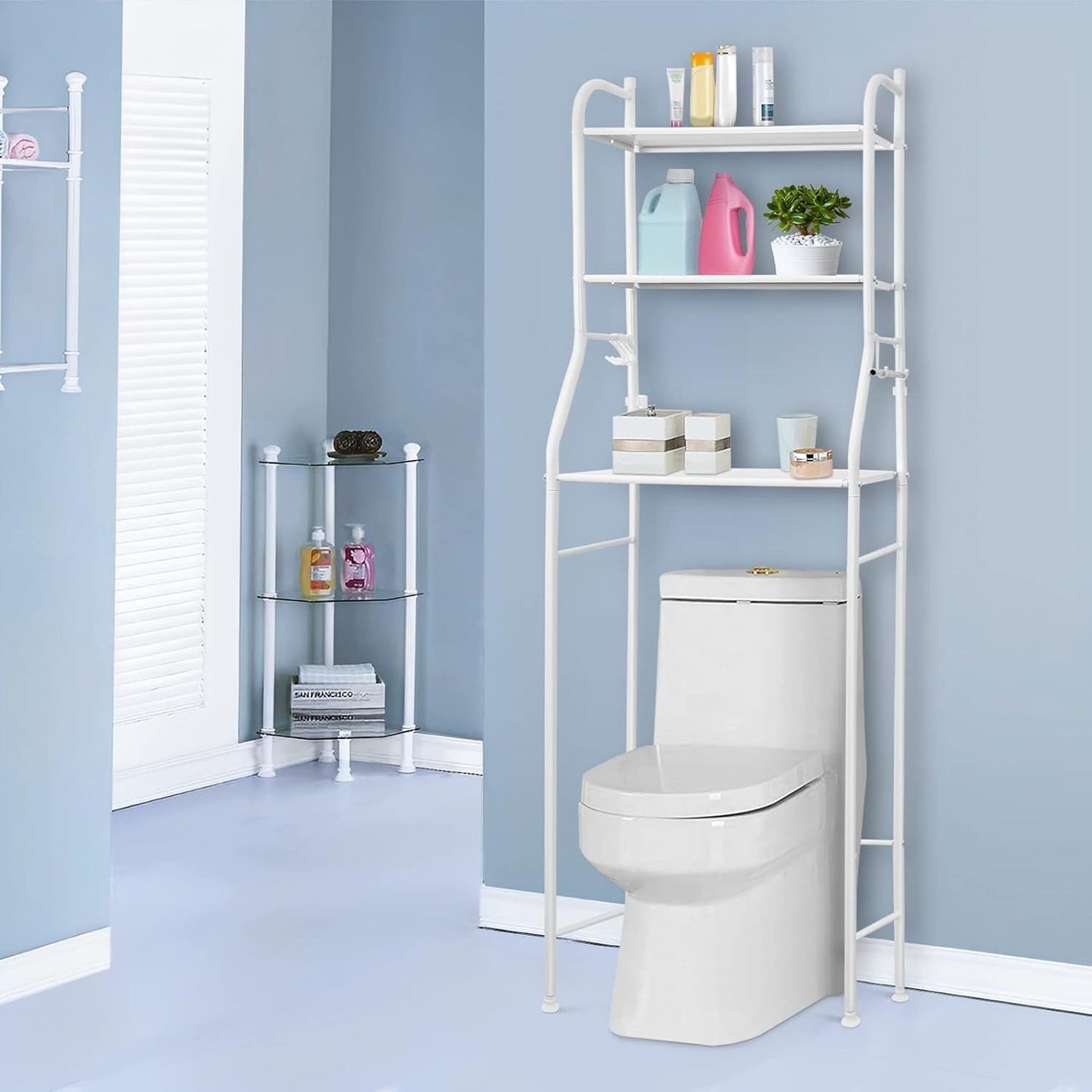 3-Layer Over-Toilet Storage Rack