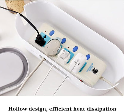 Cable Organizer Storage Box – Desk & Power Strip Management