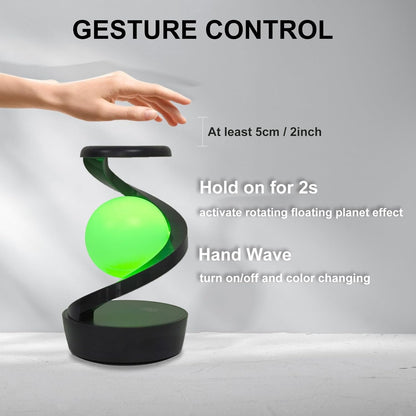 LED 360° Spiral Rotating Desk Lamp with Wireless Charger