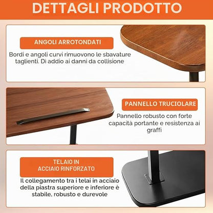 Adjustable Swivel Side Table – 45–80cm 🛋️✨
