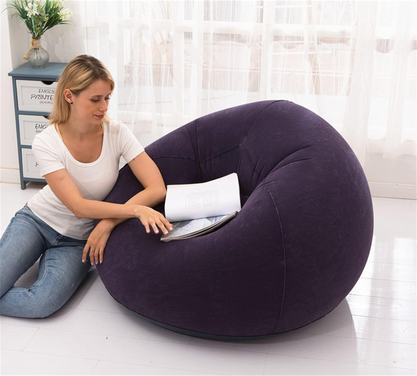 New Inflatable Flocking Sofa