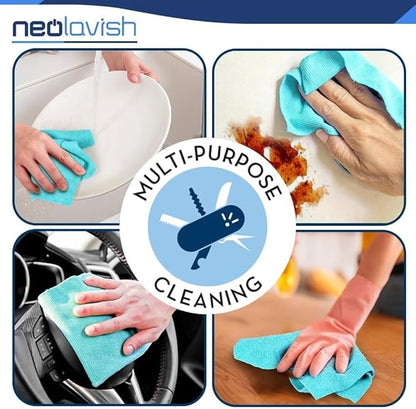 20PCS Premium Microfiber Cleaning Cloths – Multi-Purpose Towels