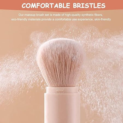 4-in-1 Portable Makeup Brush Set