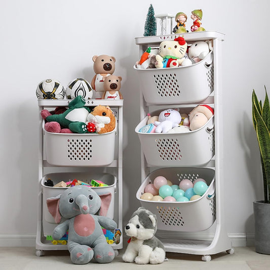 Trolley Vegetable Fruit Storage Rack with Wheels