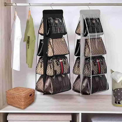 Hanging Handbag Organizer – Multi-Layer Dustproof Storage