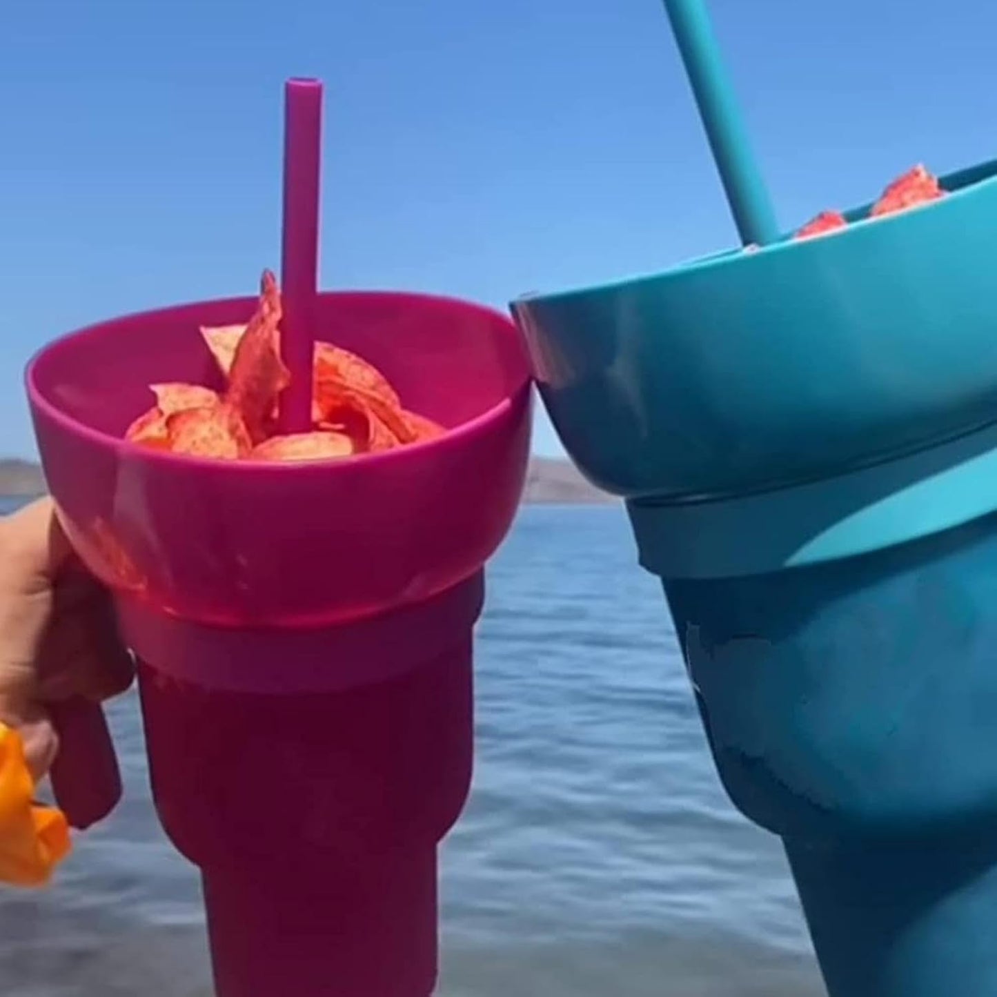 Drink and Snack Cup in One