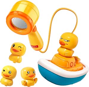 Electric Duck Bath Fountain Toy 🐥🚿💦🦆