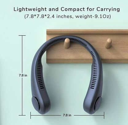 Bladeless Portable Neck Fan – 3 Speeds ❄️🌬️