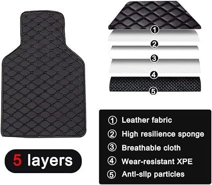 4-Piece Leather Car Floor Mat Set 🚗✨