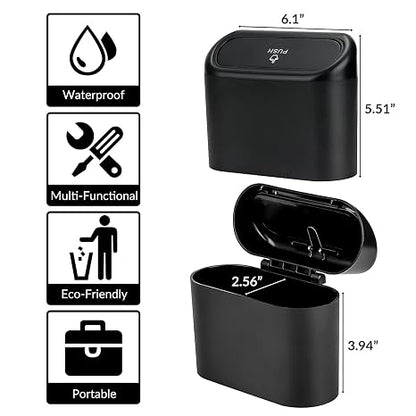 Car Trash Can with Lid Leakproof