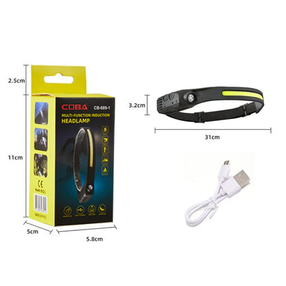 Bright Rechargeable Headlamp Flashlight