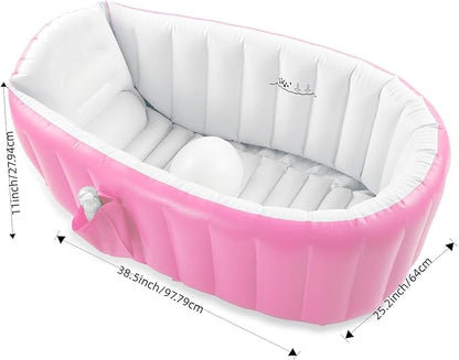 Portable Inflatable Baby Bathtub – Foldable Travel Bath Tub