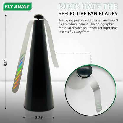 Fly Repellent Table Fan – Reflective Blade Insect Deterrent