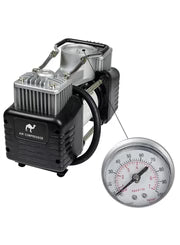 Portable Air Compressor Pump Tire Inflator with Digital Gauge, Heavy Duty Double Cylinder 12V Tire Pump 150 PSI with Tire Repair Kit MK-718