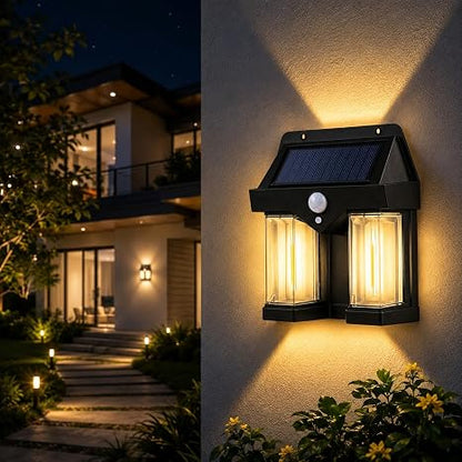 Solar LED Wall Light with Motion Sensor ☀️💡