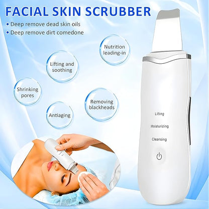 Ultrasonic Skin Scrubber – Deep Facial Cleansing Device ✨💆‍♀️