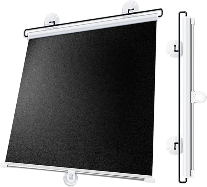 Retractable Sunshade Roller Shades,30-80cm Wide Roller Window Blinds Without Drilling