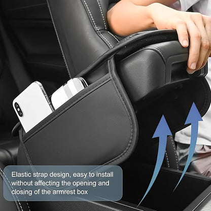 Universal Car Armrest Cover – Anti-Slip Leather Protector