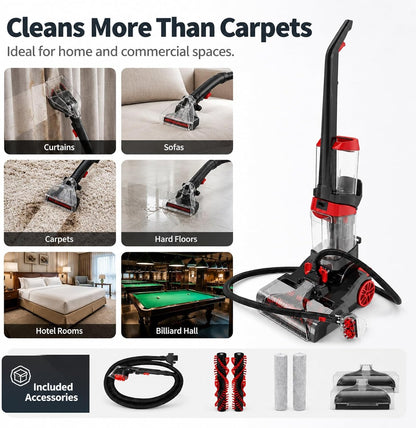 2-in-1 Carpet Vacuum Cleaner Hard Floor Cleaner with Built-in Heater | 800W | KD2042