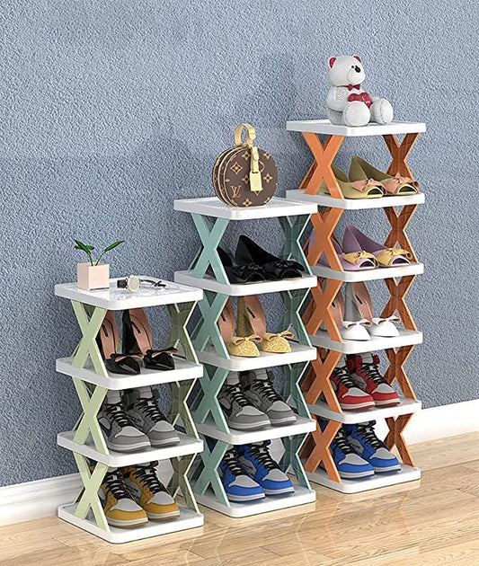 4 Layer Shoes Rack Adjustable Foldable Shoe