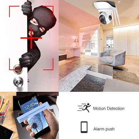3MP 11 IR LED 3.6mm Lens HD PTZ Two Way Audio Wifi SD Card / Cloud Storage IP Indoor Remote Viewing Motion Detection Surveillance Camera R6-30G