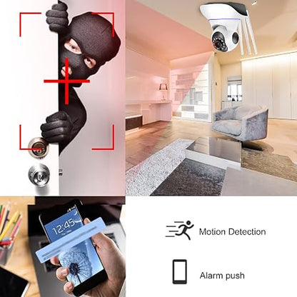 3MP 11 IR LED 3.6mm Lens HD PTZ Two Way Audio Wifi SD Card / Cloud Storage IP Indoor Remote Viewing Motion Detection Surveillance Camera R6-30G