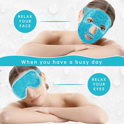Reusable Gel Face Mask – Hot & Cold Therapy Mask