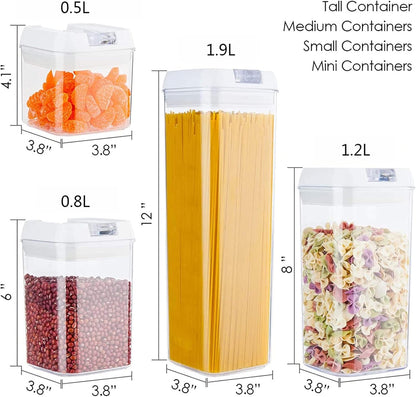 7PCS Airtight Food Storage Containers – Kitchen Organizer Set