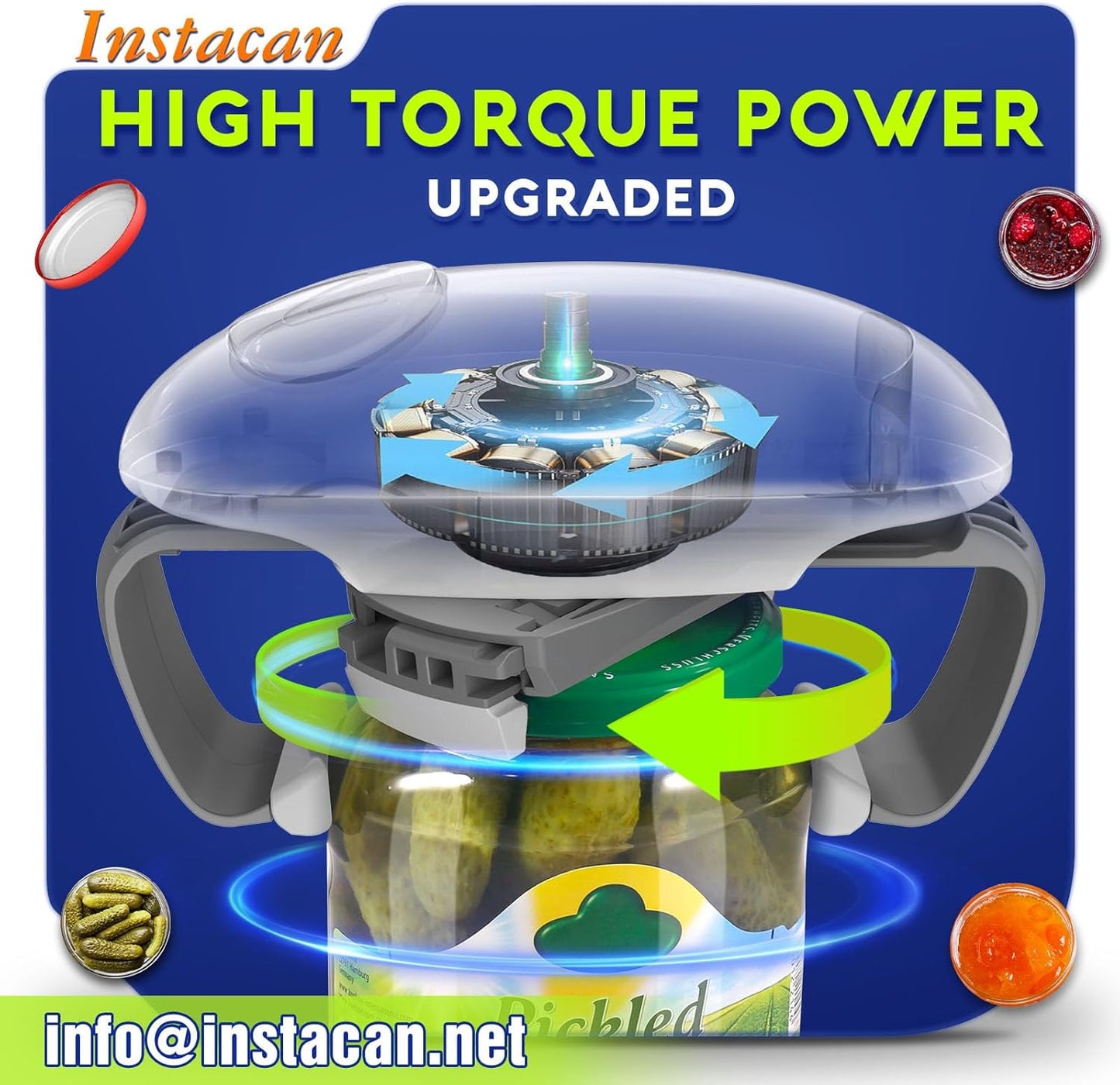 Automatic Electric Jar Opener – Easy Grip for Weak Hands