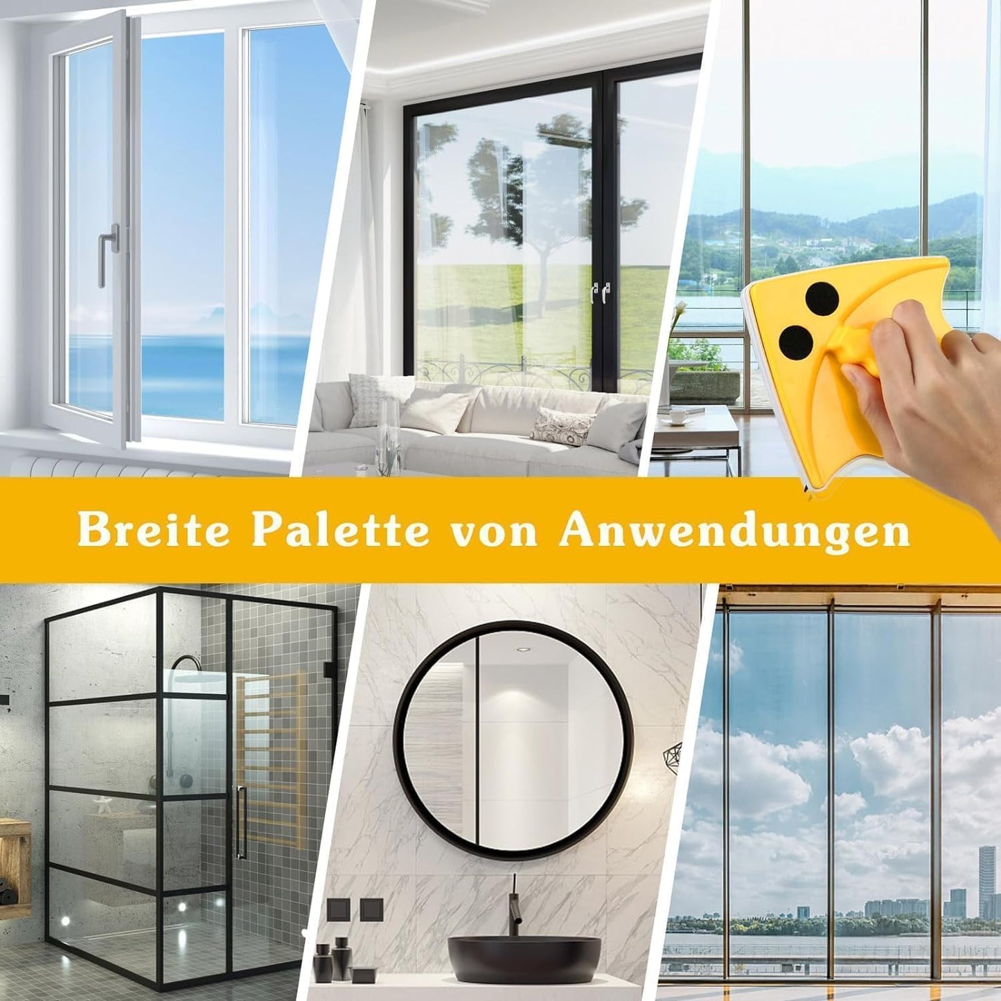 Double Sided Window Glass Cleaner