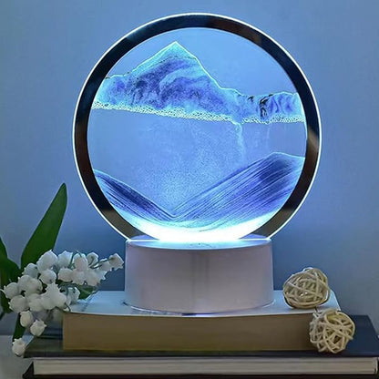 3D Moving Sand Art – Relaxing Quicksand Glass Decor