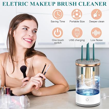 Automatic Electric Makeup Brush Cleaner 💄🫧