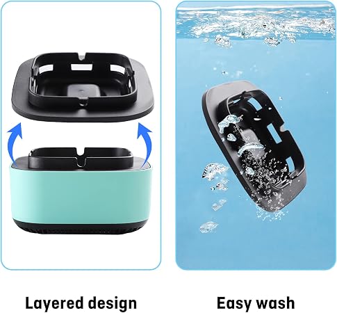 Smokeless Ashtray for Cigarettes Indoor, 2-in-1 With Air Purifier Multifunctional Smokeless Ashtray