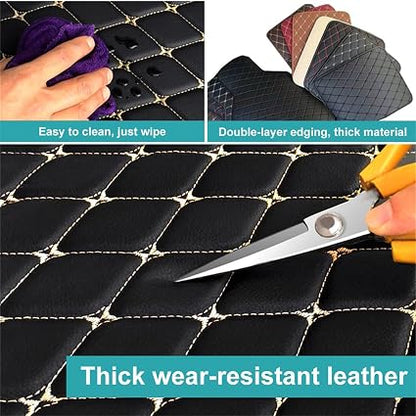 4-Piece Leather Car Floor Mat Set 🚗✨