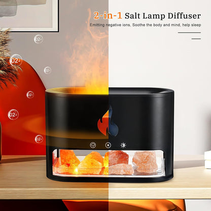 2-in-1 Flame Essential Oil Diffuser