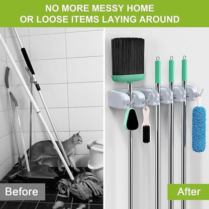 Wall-Mounted Mop & Broom Holder 🧹✨